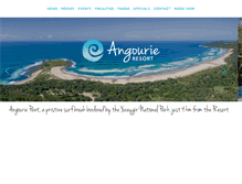 Tablet Screenshot of angourieresort.com.au